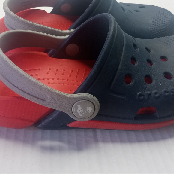 Crocs Electro Navy Little Kids Clogs - Picture 5 of 12